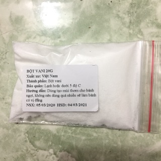 20g BỘT VANI TẠO HƯƠNG THỰC PHẨM