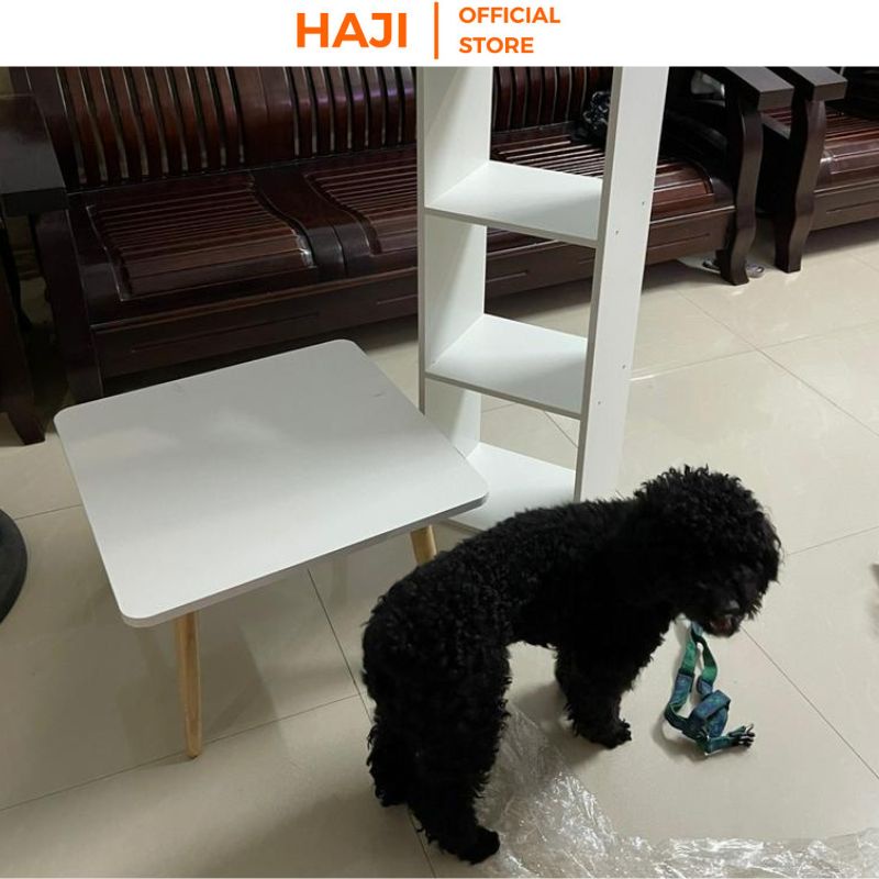 Bàn trà ngồi bệt hình vuông cạnh bo tròn tinh tế thương hiệu HAJI A75
