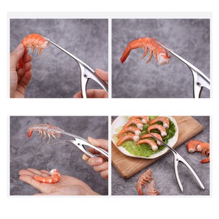 Dụng cụ bóc vỏ tôm 2 đầu đa năng (Làm lòng, bóc vỏ tôm, lấy chỉ tôm, đánh vảy cá... siêu nhanh)