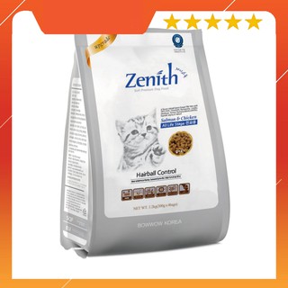 Thức ăn hạt mềm cho mèo zenith cat hairball 1.2kg
