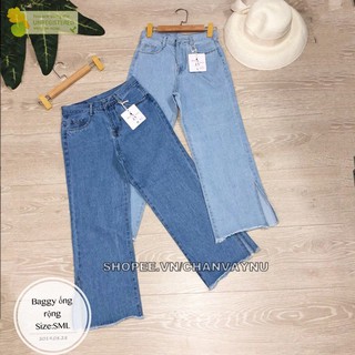 Quần jean ống rộng xẻ lai mẫu 49 QTTN MT620