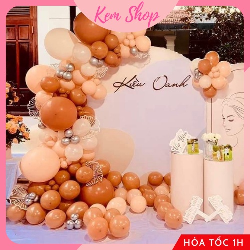 Set 5 quạt gài dải bóng trang trí sinh nhật sự kiện - K213