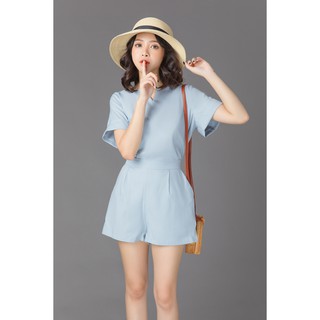 20 Again - Quần short vải chun cạp sau