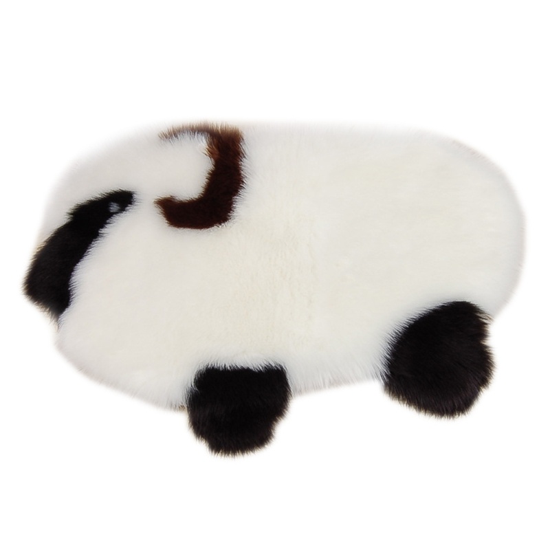 Thảm Lông Xù Chống Trượt Hình Động Vật Hoạt Hình Siêu Dễ Thương