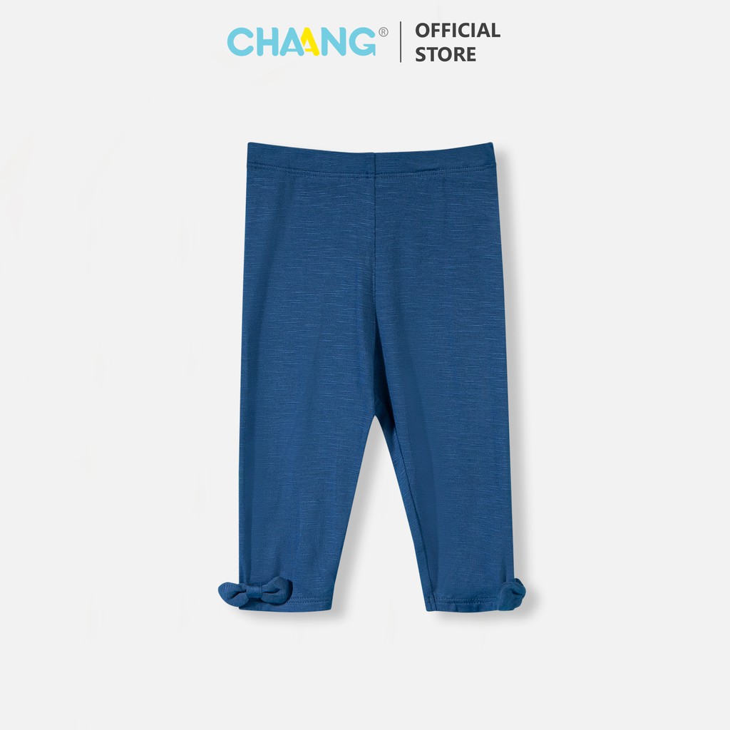 Quần legging nơ xanh cho bé gái CHAANG