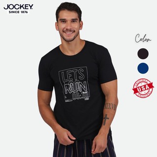 Áo Thun Nam Jockey Cotton Ngắn Tay Màu Đen Xanh Đen Mềm Mại Cao Cấp - JAMT0206B