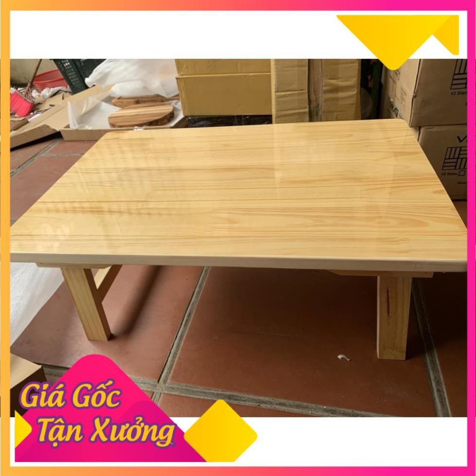 Bàn học gấp gọn đa năng chân xếp gỗ thông tự nhiên kích thước 40x60cm | BigBuy360 - bigbuy360.vn