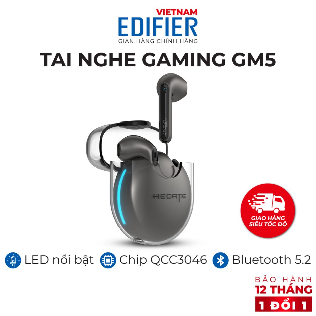 Tai nghe bluetooth 5.2 gaming EDIFIER HECATE GM5 40 giờ phát nhạc Khử tiếng ồn Hàng chính hãng Bảo hành 12 tháng 1 đổi 1