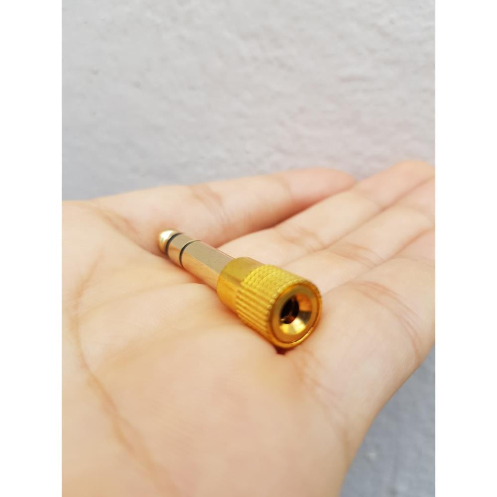 Jack chuyển đầu 6.5mm sang 3.5mm &amp; 3.5mm sang 6.5mm | Jack chuyển đổi Guitar |