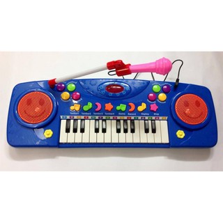 Hộp đàn organ pin micro có chân 3702a kèm micro
