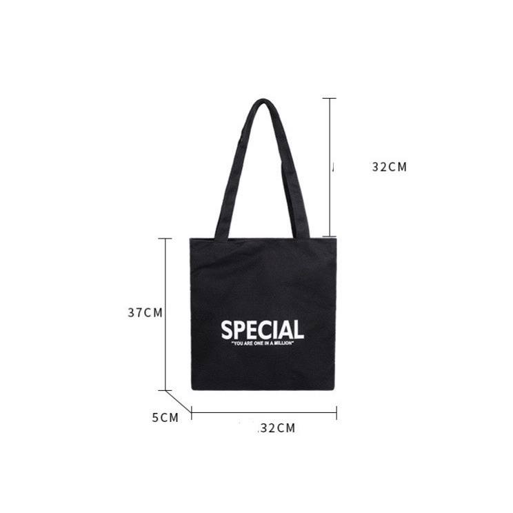Túi Tote túi Vải canvas Đẹp đi học có khóa miệng đi chơi phong cách ulzzang