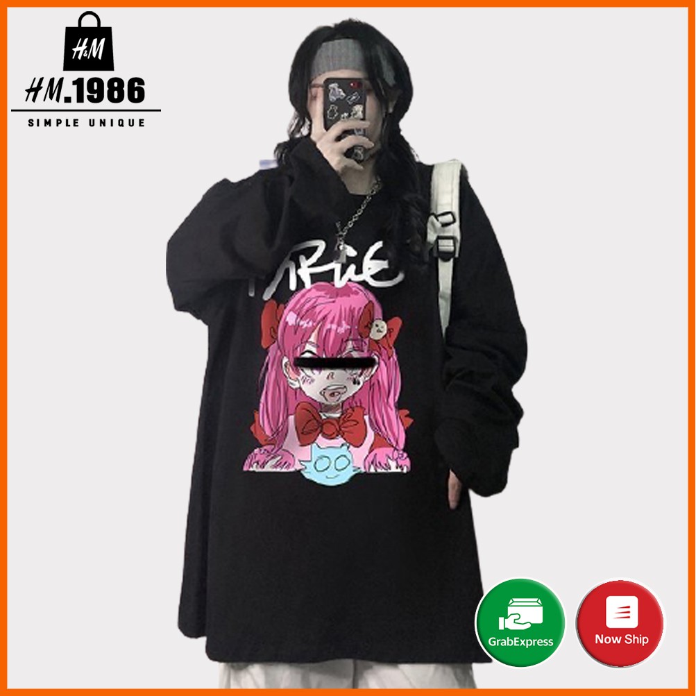 Áo thun tay dài Wind phông nam nữ form rộng unisex oversize ulzzang Áo thun dài tay 3041