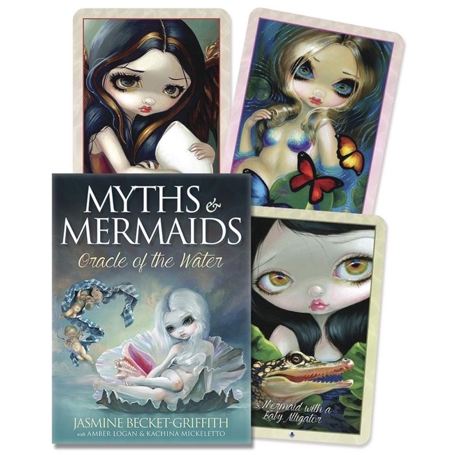 Bài Myths & Mermaids Oracle of Water, Tác giả Jasmine Becket-Griffith, Amber Logan, Kachina Mickeletto