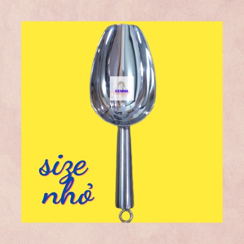 Xúc Đá Inox Cao Cấp HÀNG LOẠI 1 DÀY Muỗng Xúc Đá Inox - Dụng Cụ Pha Chế