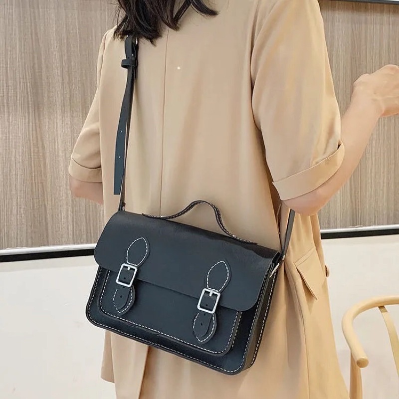 M5_Túi Xách Vuông Da PU Tự May Handmade