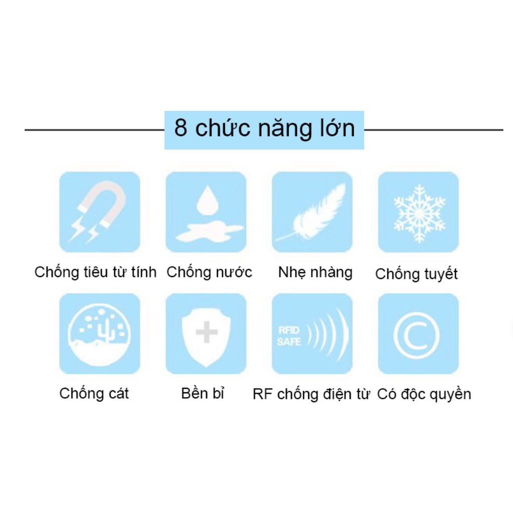 It smart - Ví tiền đa chức năng thông minh RFID SAFEtúi nam