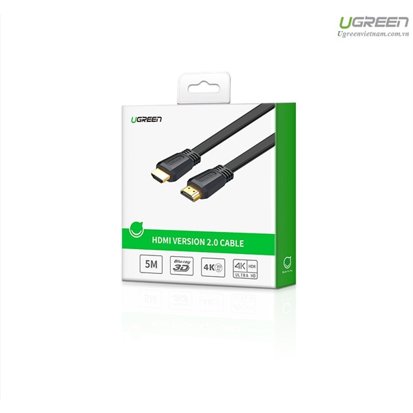 Cáp HDMI 2.0 Dẹt Dài 1,5m hỗ trợ 4K@60MHz Ugreen 50819 - Hàng Chính Hãng