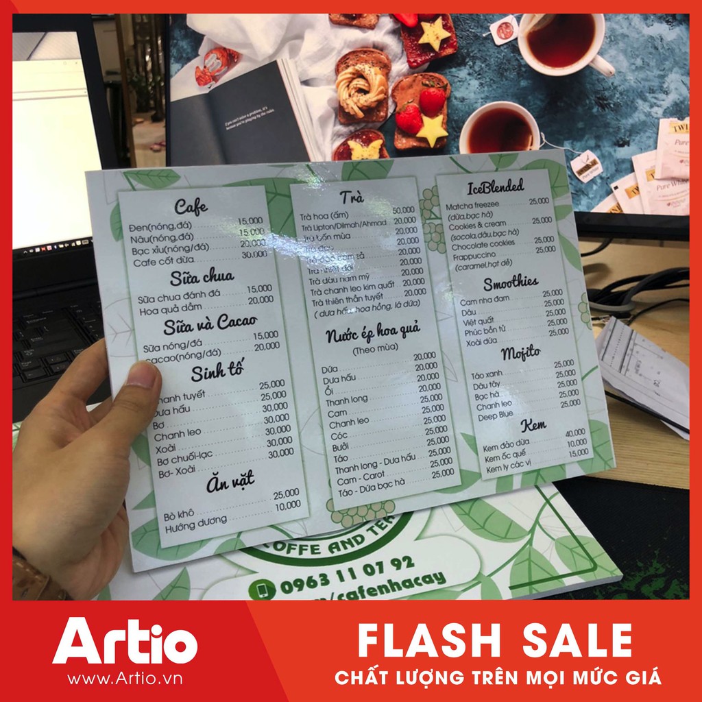 Combo In menu bồi Formex