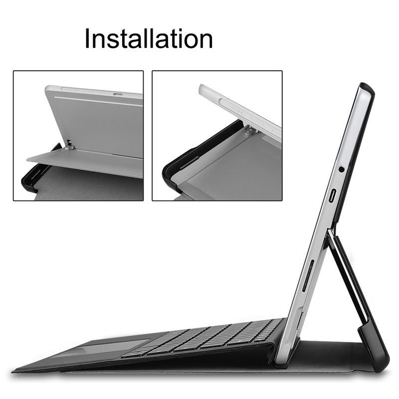 Bao da máy tính bảng PU có giá đỡ cho Microsoft Surface Pro 8 13 Inch