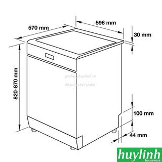 Máy Rửa Chén Hafele HDW-F60E 538.21.200