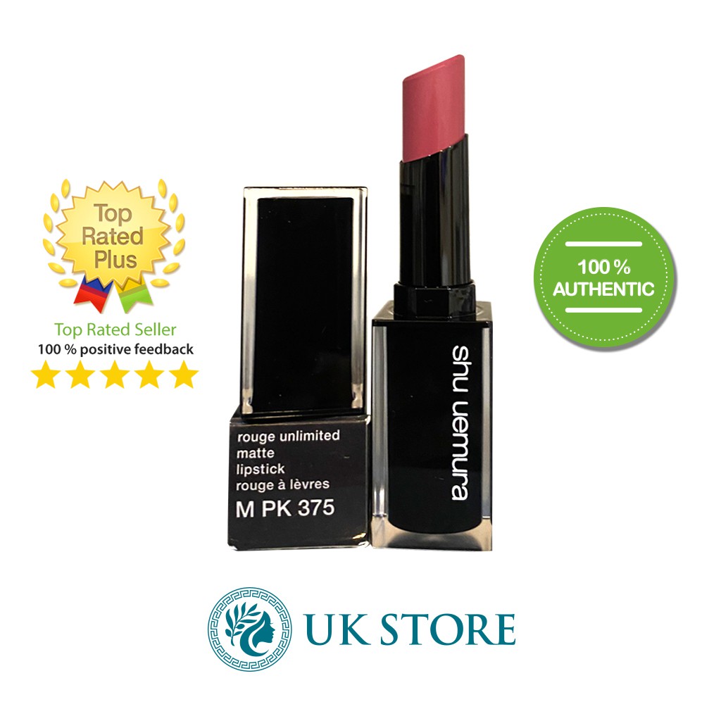 Shu Uemura- Son Rouge Unlimited Matte lipstick M PK 375 - 3.0 g