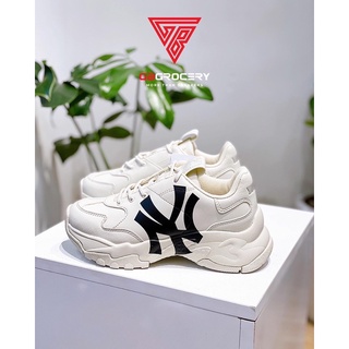 Giày MLB Bigball Chunky NY Yankees Beige - Ảnh thật shop chụp