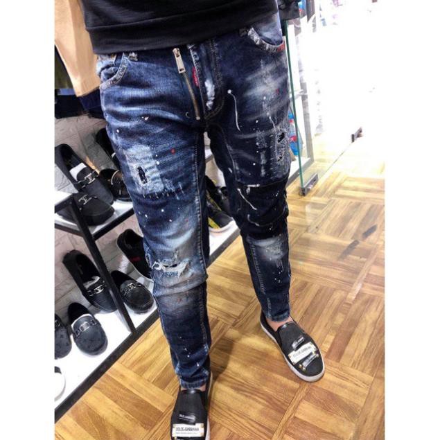 🔥 SALE XẢ 🔥 9.9 | SALE | Quần bò DSQ nam hàng SPF khoá lệch- Quần bò nam 2020. Chất Đẹp ... ... . Xịn . < . . 🔥 ' *