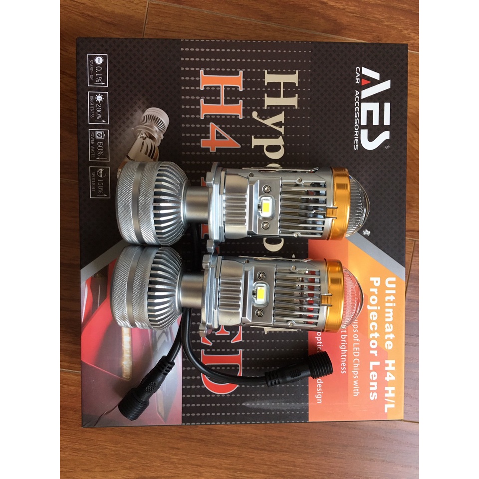 Den led oto siêu sáng chân đèn H4 công nghệ AES hyper sử dụng cho đèn xe Kia Soluto Mitauto