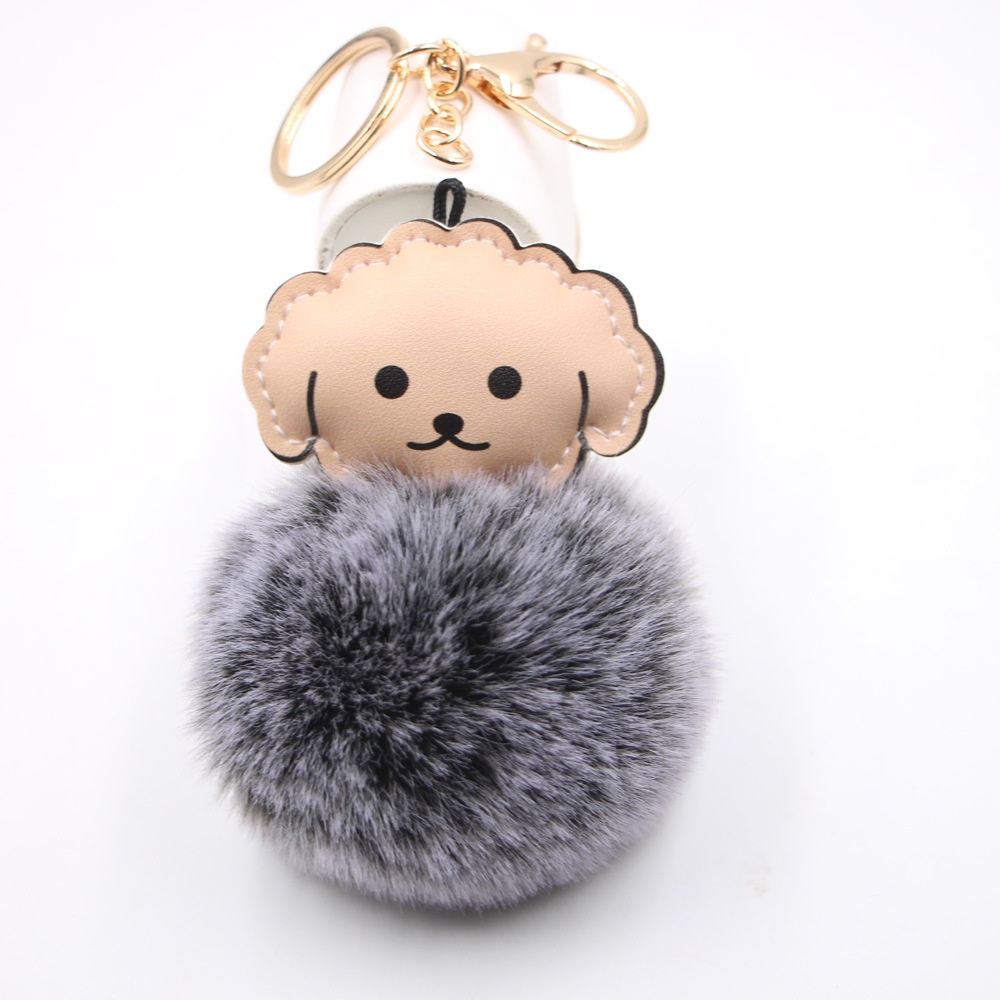 Móc khóa cute con cừu lông mềm mịn xịn thời trang phù hợp móc chìa khóa balo túi xách