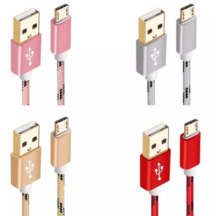 [Giảm Giá] Dây Sạc samsung, Cổng sạc Micro USB  Dây cáp sạc Android, Dài 3M Bọc Dù chống đứt