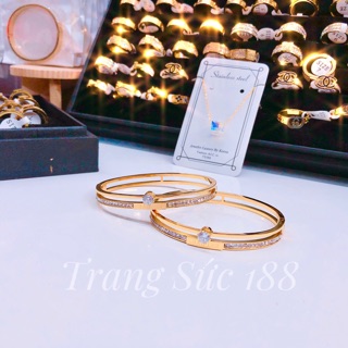 Vòng tay titan siêu lấp lánh VTT368