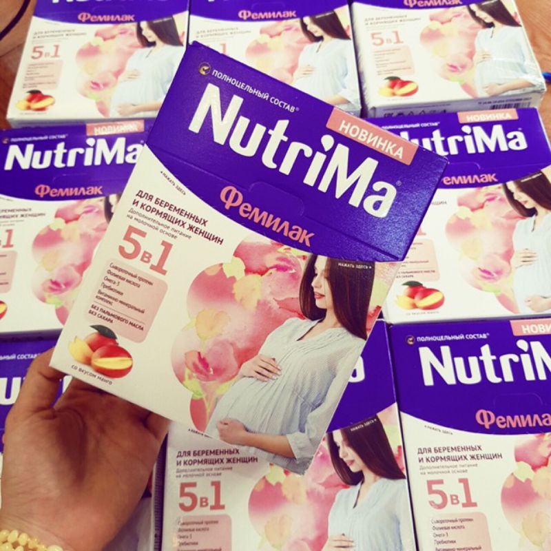 Sữa Bầu Nutrima vị xoài 350gr - Hàng Xách tay Nga (Date Mới)