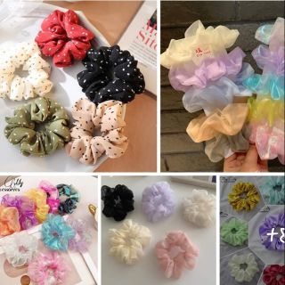 Combo 50 cột tóc scrunchies các mẫu