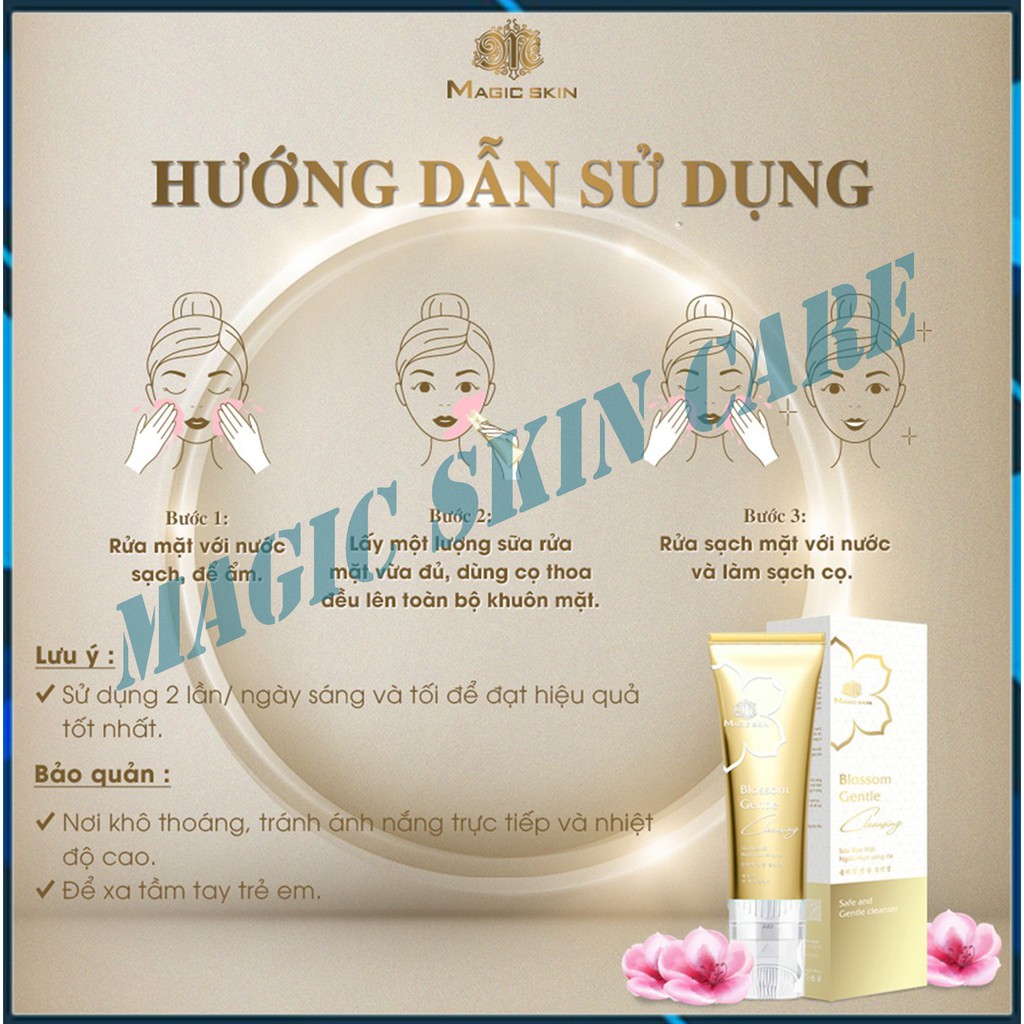 [ HÀNG CHÍNH HÃNG ] SỮA RỬA MẶT dịu nhẹ dành cho DA MỤN Blossom Gentle Cleansing Magic Skin | BigBuy360 - bigbuy360.vn