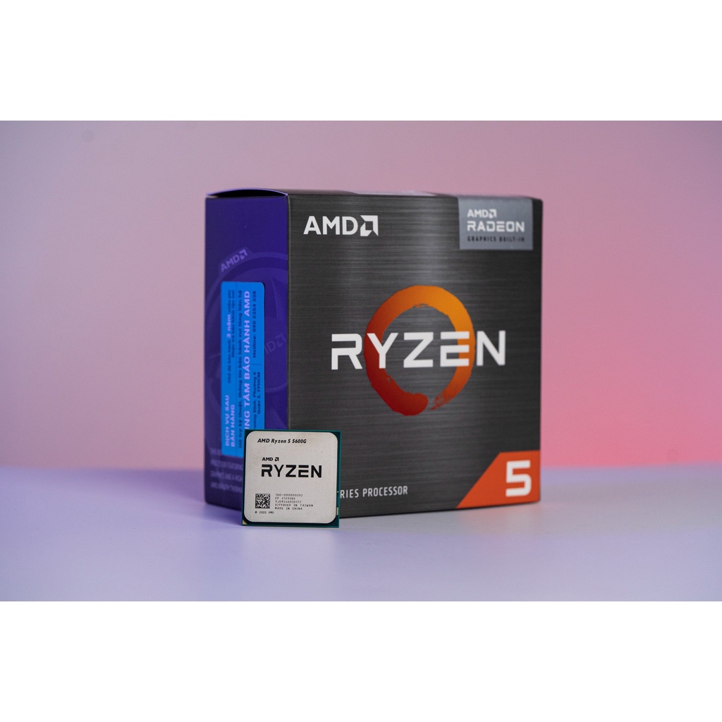 CPU AMD Ryzen 5 5600G (3.9GHz Upto 4.4GHz / 19MB / 6 Cores, 12 Threads / 65W / Socket AM4)