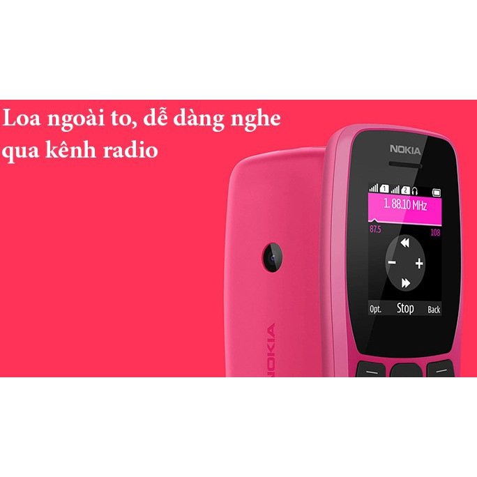 ĐIỆN THOẠI NOKIA 2 SIM NOKIA 110 PIN BỀN - HÀNG CHÍNH HÃNG BẢO HÀNH 12 THÁNG | BigBuy360 - bigbuy360.vn