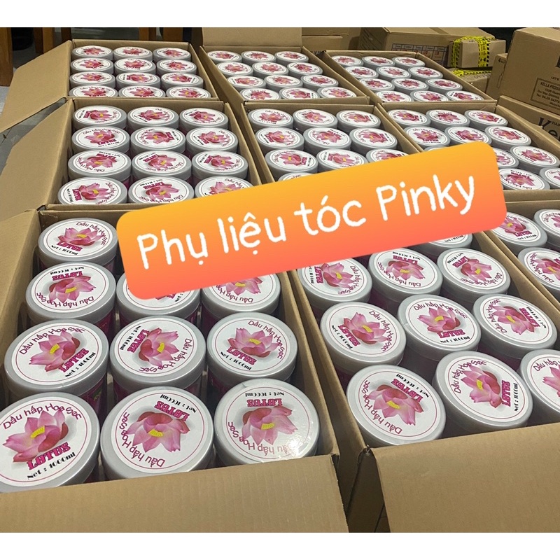 Hấp dầu kem xả ủ tóc hoa sen LK 500ML1000ML phục hồi giữ màu siêu thơm óng ả.