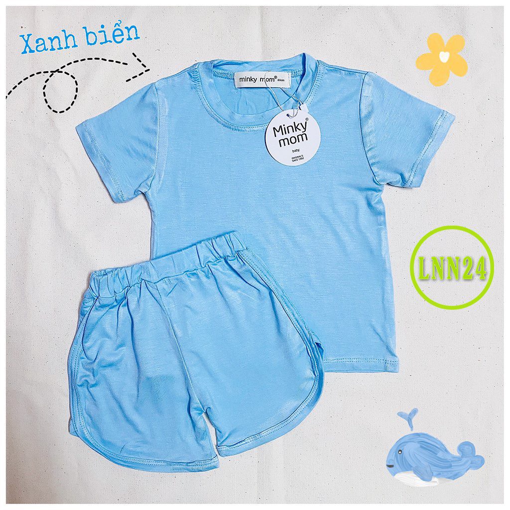 [LNN24] Bộ Cộc Thun Lạnh MINKY MOM SIZE ĐẠI Vải Trơn Mềm Mịn, Dễ Chịu, Thầm Hút Mồ Hôi, Thoáng Mát Hàng Chuẩn Đẹp Cho Bé