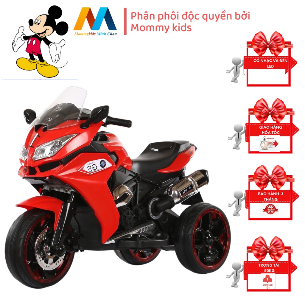 Xe máy mô tô điện 3 bánh MOMMYKIDS MINH CHÂU MODEL NEL-GS1200 cho bé bảo hành 6 tháng DÀNH CHO TRẺ TỪ 2 TUỔI TRỞ LÊN