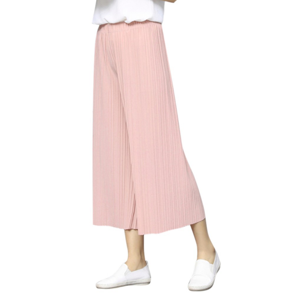 FREESHIP ĐƠN 99K_ Quần Short Voan Ống Rộng Lưng Cao Thời Trang Cho Nữ