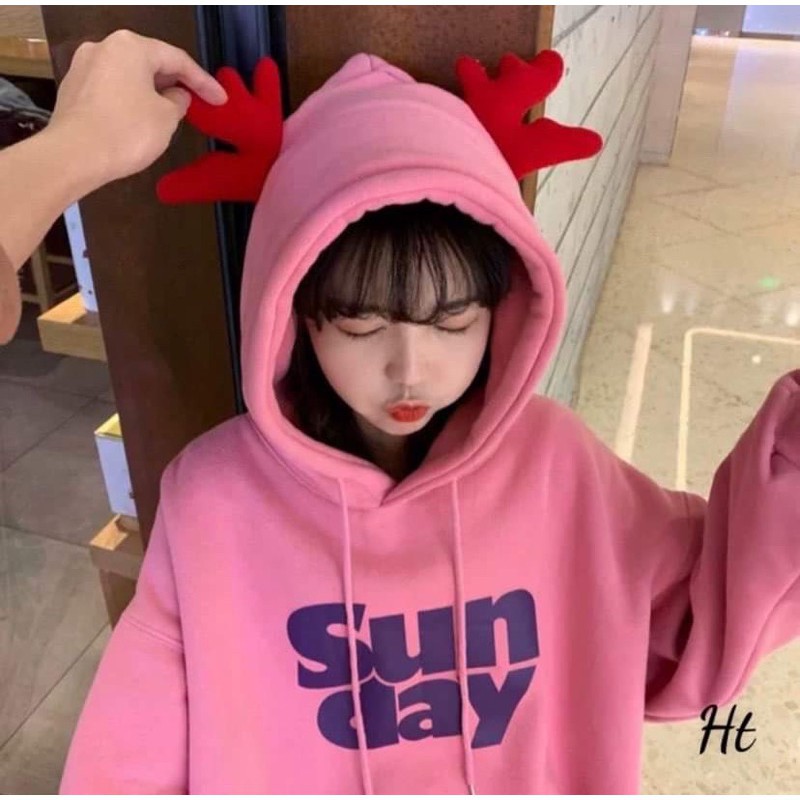 Áo hoodie sừng sunday HT12