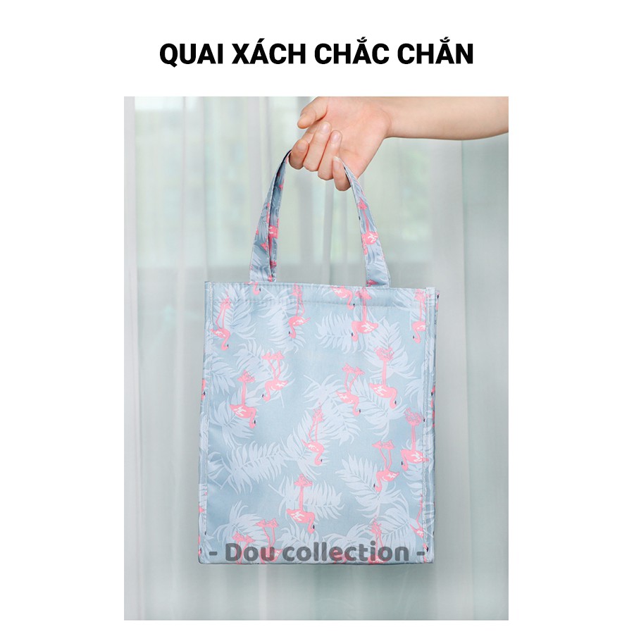 [NowShip2h] Túi Giữ Nhiệt Đựng Cơm Trưa Chống Thấm Cao Cấp Dáng Đứng Vải Oxford 600D 25x14,5x29cm - Lunch Bag - Mã TG011