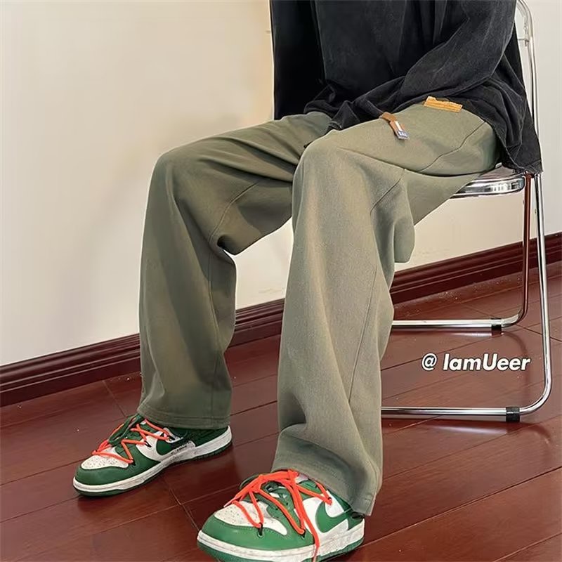 Quần Dài Lưng Thun Ống Rộng Thời Trang Hàn Quốc Cho Nam