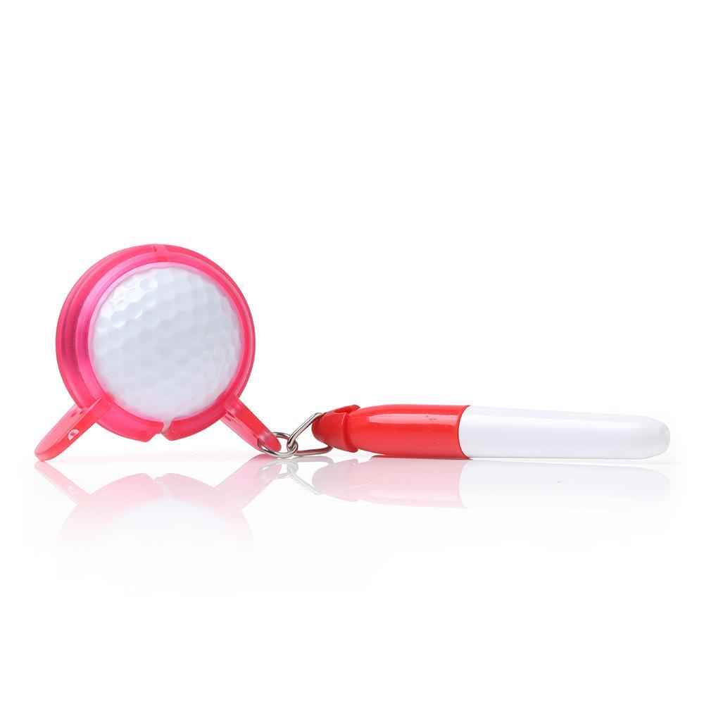 1 Set Gậy Đánh Dấu Bóng Golf Ngoài Trời 3 Màu Bằng Nhựa Tiện Dụng