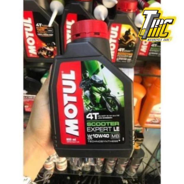 Combo Nhớt Motul Scooter Expert LE 10W-40 800ML Và Nhớt Lap Motul 120ml