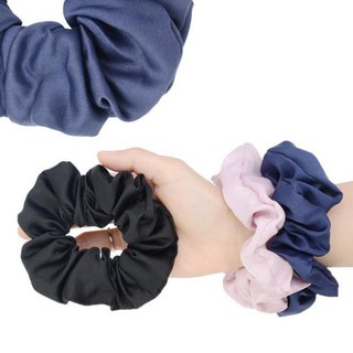 Dây buộc tóc scrunchies phi bóng lụa mềm
