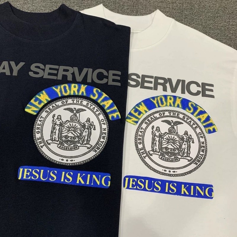 Áo Thun Tay Ngắn In Chữ JESUS IS KING Phong Cách Đường Phố Cho Nam Và Nữ