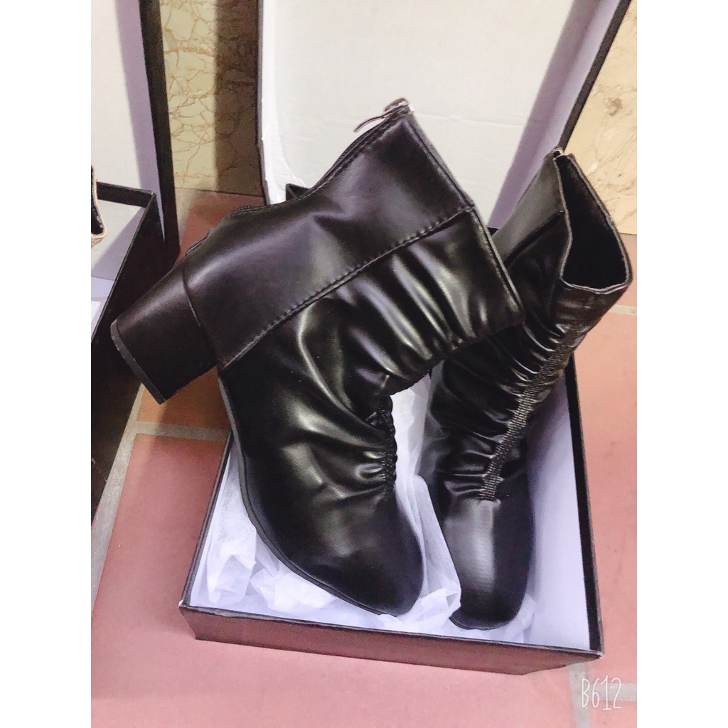 FREESHIP BỐT NỮ, BỐT DÚM DA BÓNG GÓT 5P CAO CẤP FULLBOX MSF11 | BigBuy360 - bigbuy360.vn