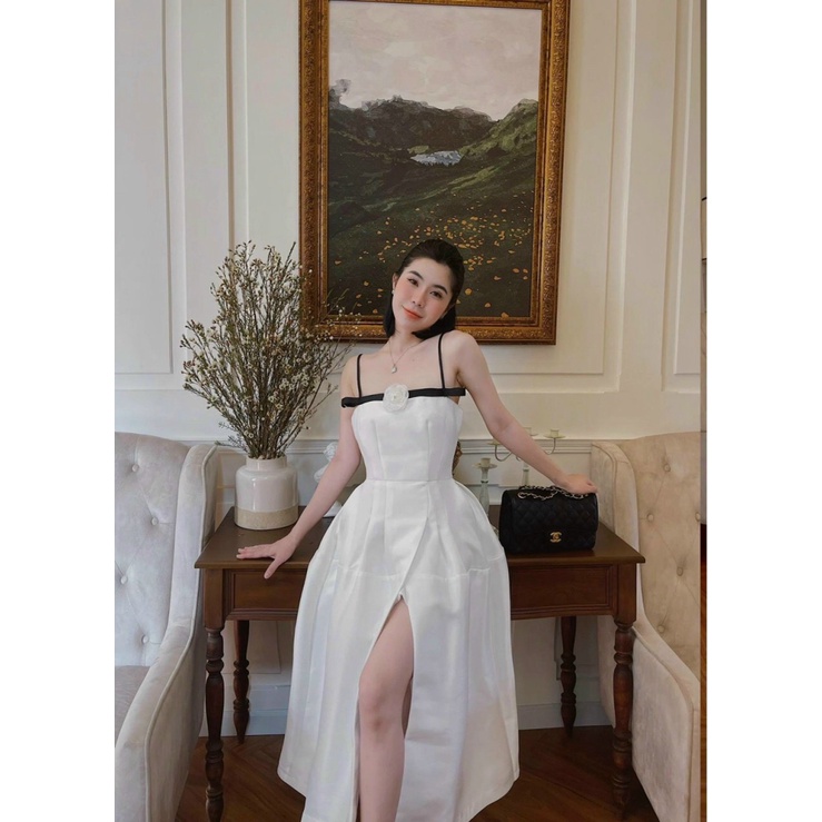 FREE SHIP ĐẦM XÒE NỮ HAI DÂY TAPTA TÙNG XẺ CỰC HOT DỰ TIỆC ĐI CHƠI SIÊU XINH