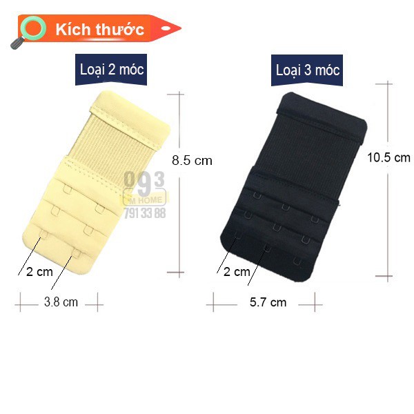 Móc Nối Dây Áo Ngực Loại 2 móc Hoặc 3 móc,Áo Ngực Không Dây,Áo Ngực Không Gọng